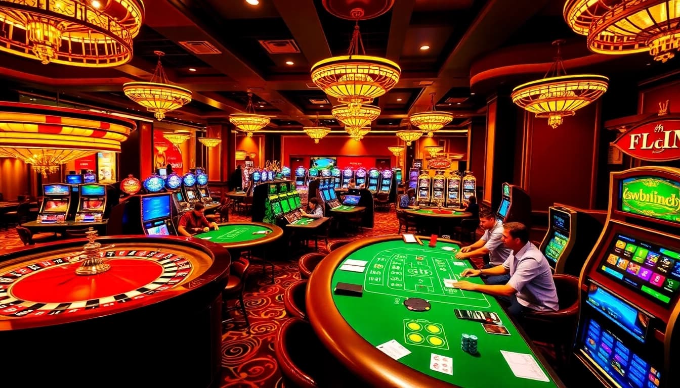 Experience thrilling casino gaming at https://f1686s.com/ with vibrant tables, roulette, and slot machines.