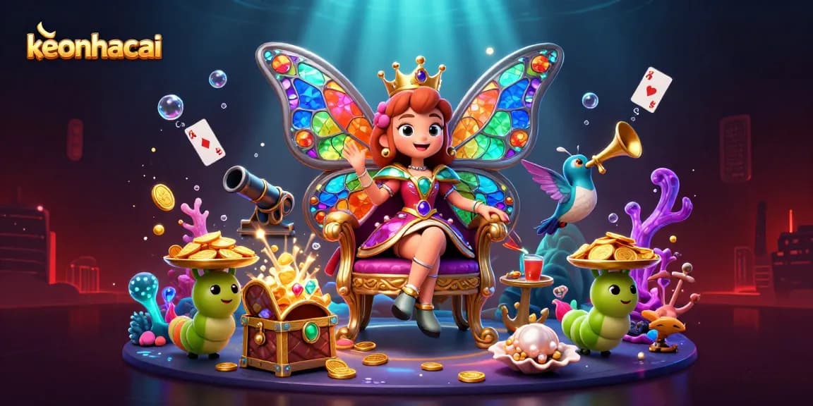 Enhance your gaming with keonhacai's vibrant casino scene featuring detailed characters and dynamic elements.