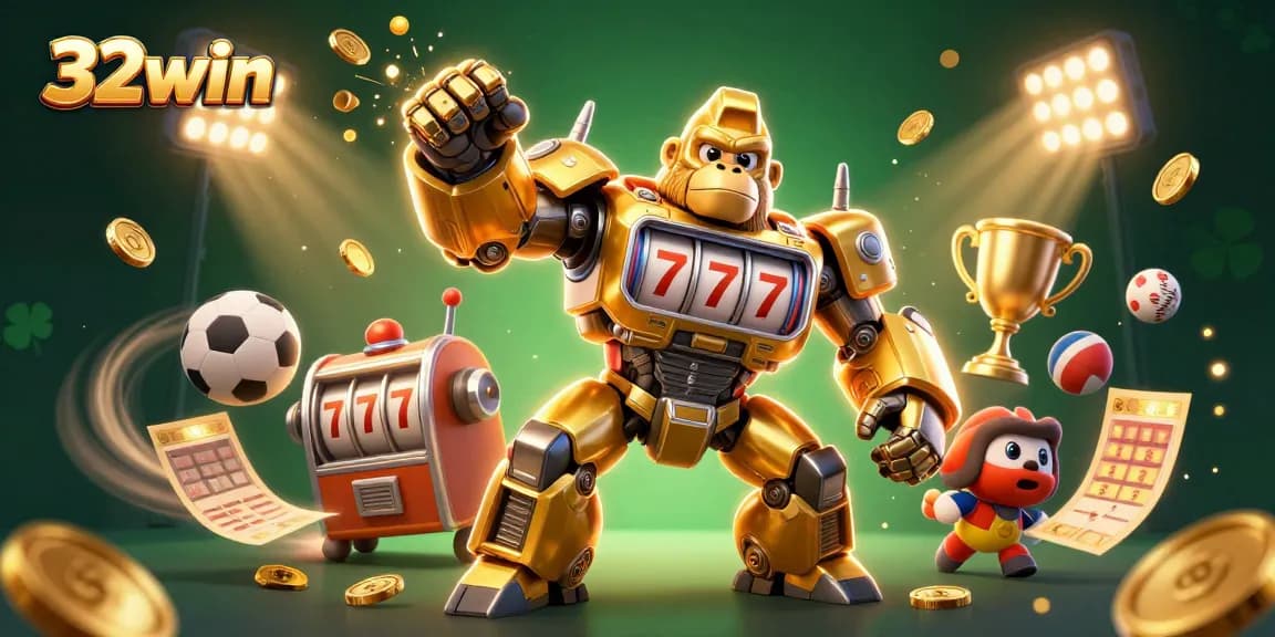 Experience 32win's ultimate gaming adventure with dynamic characters and thrilling sports betting elements.