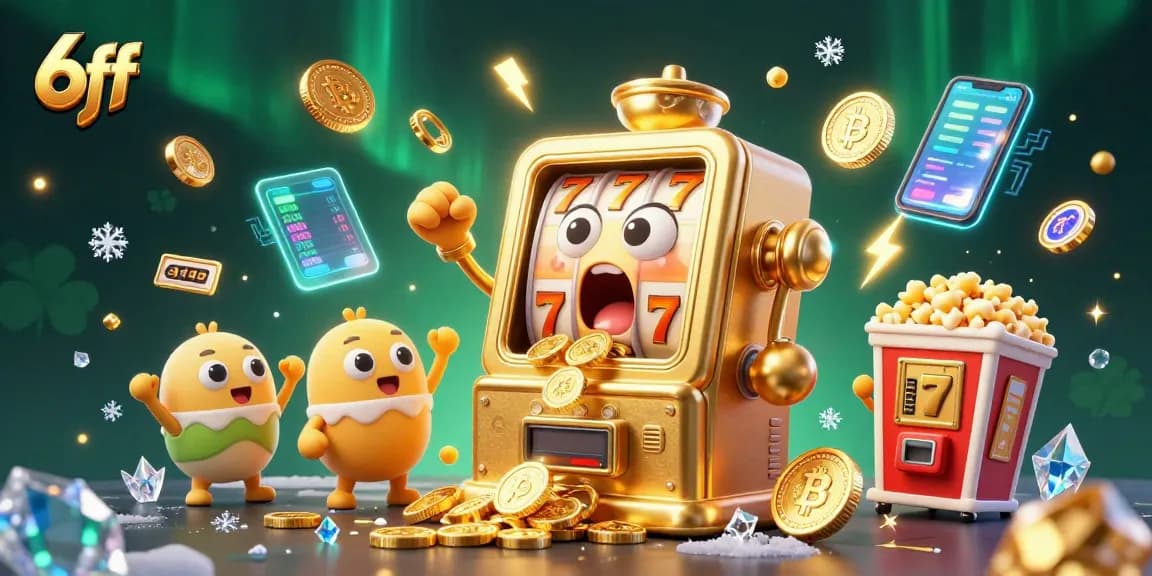 Spin the 6ff slot machine, revealing surprises and exciting jackpots with vibrant winning coins.