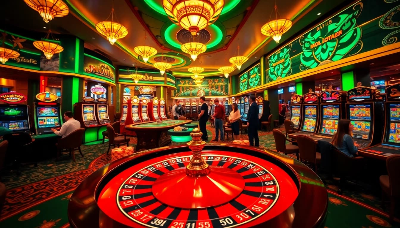 Experience thrilling gameplay at trang chủ thabet with vibrant casino elements and enthusiastic players.