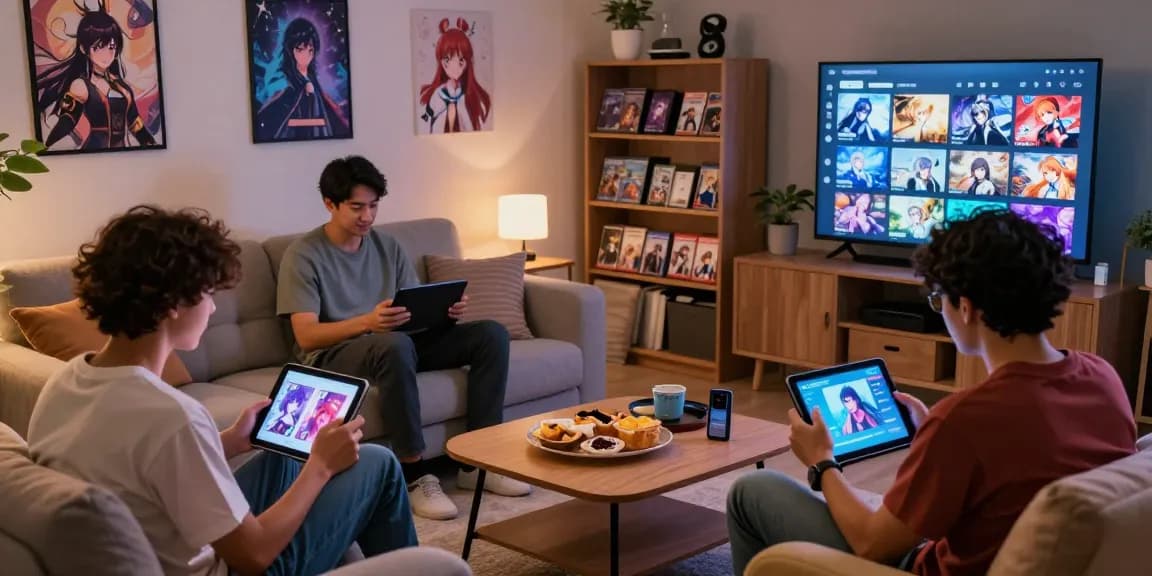 Players enjoying free hentai games in a cozy lounge with modern decor.