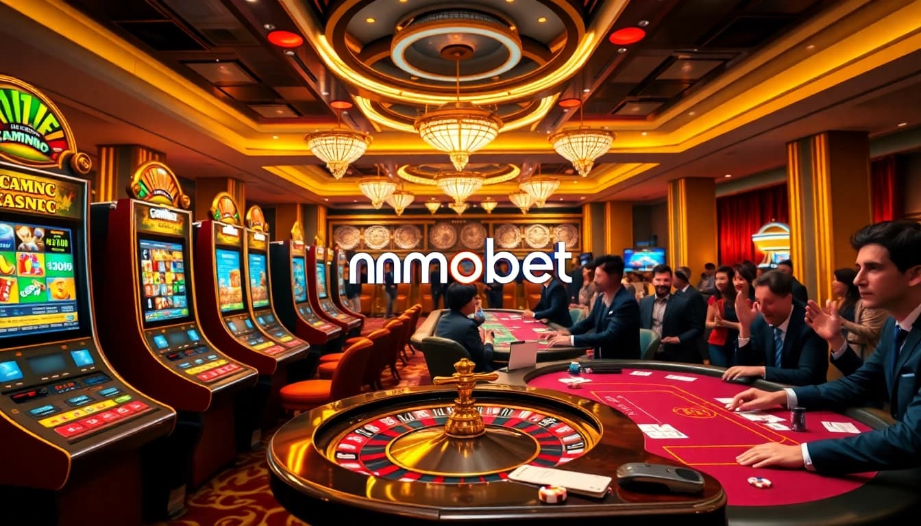 Intense gameplay at mmoobet casino featuring colorful slots and poker action.
