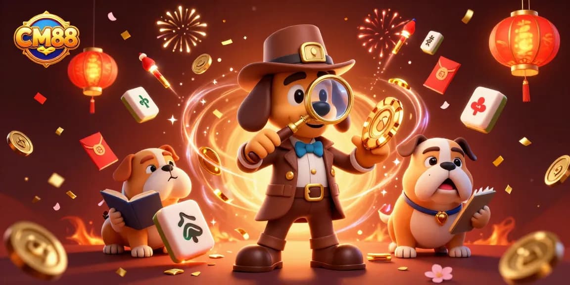 Examine poker chip clues at CM88 while enjoying vibrant casino elements.