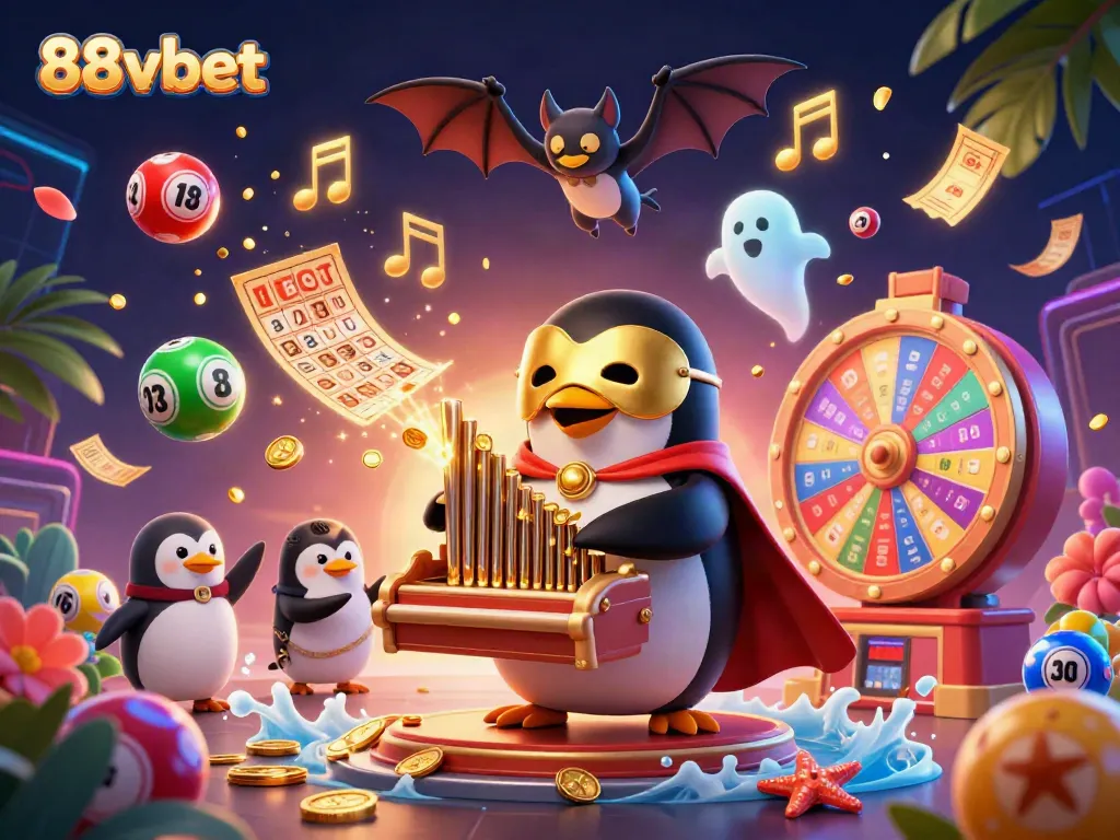 Experience thrilling gameplay with 88vbet's vibrant casino illustration highlighting gaming excitement.