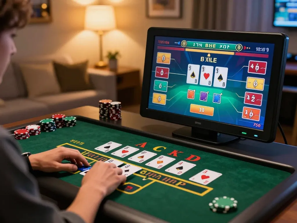 Engaging with the ALO8 casino app while enjoying a relaxing home gaming experience
