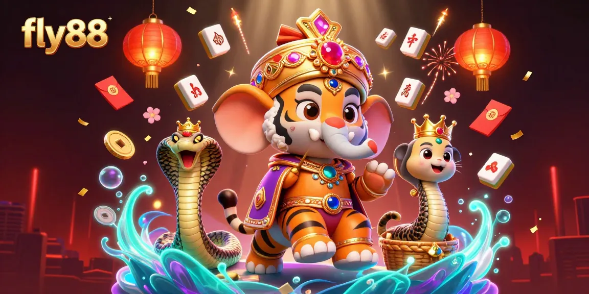 Win big at fly88 with vibrant casino elements, featuring a colorful maharaja scene.