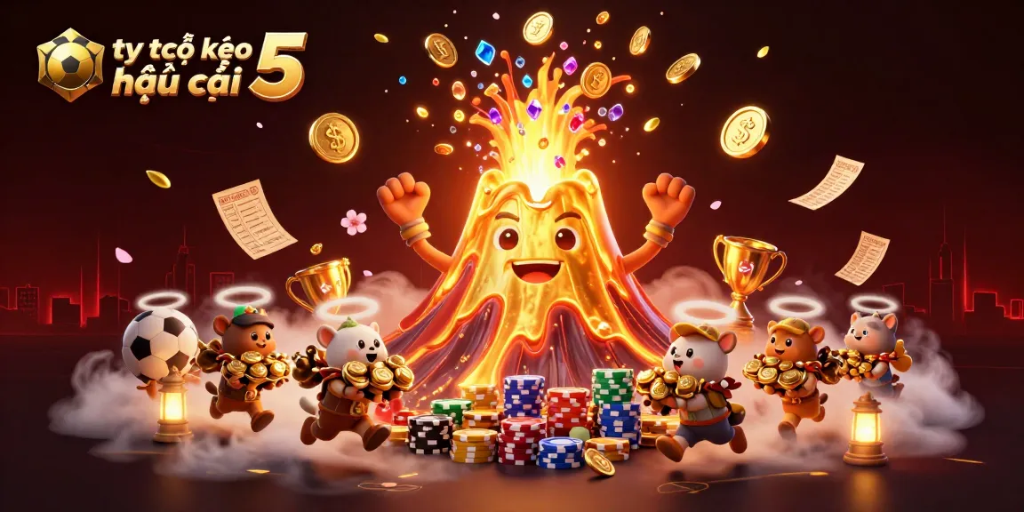 Experience thrilling action with tỷ lệ kèo nhà cái 5 in vibrant sports betting illustration packed with energy.