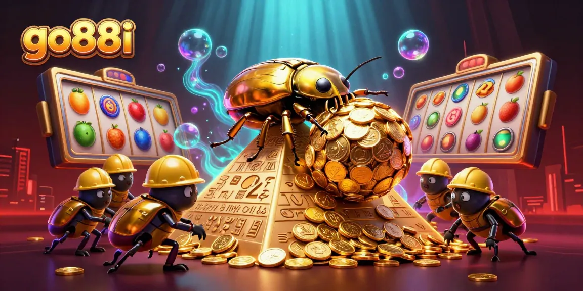 Players win big at go88i with a golden dung beetle theme and exciting jackpot action.