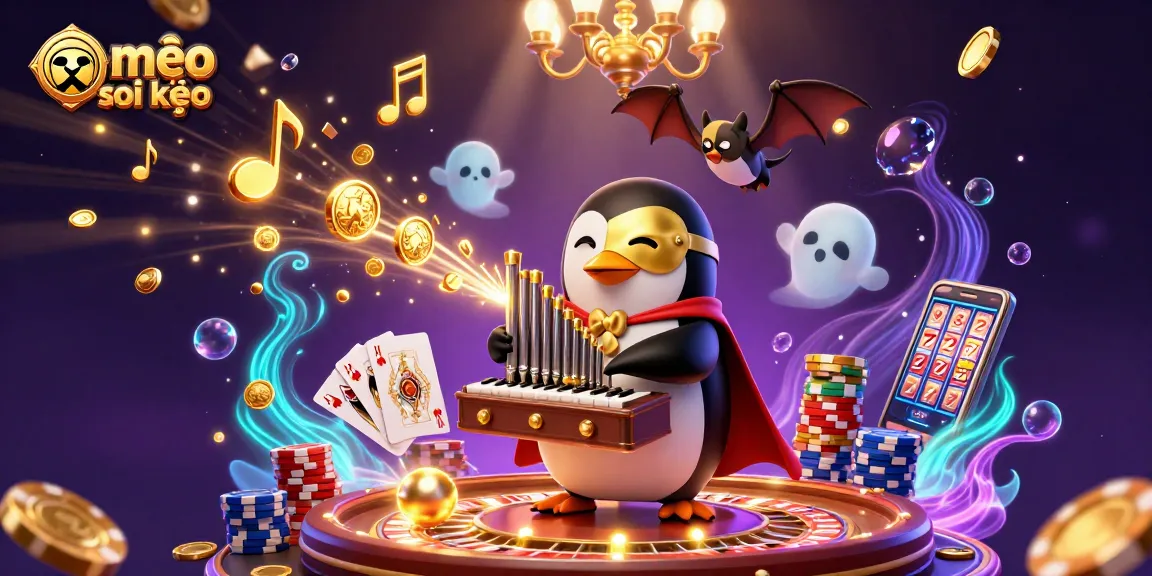 Win big with mẹo soi kèo strategies in this vibrant 3D casino scene featuring dynamic characters and elements.