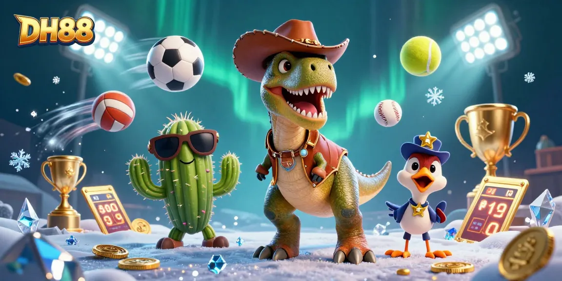 Engage in exciting gameplay at DH88 with colorful characters and vibrant casino elements in action.