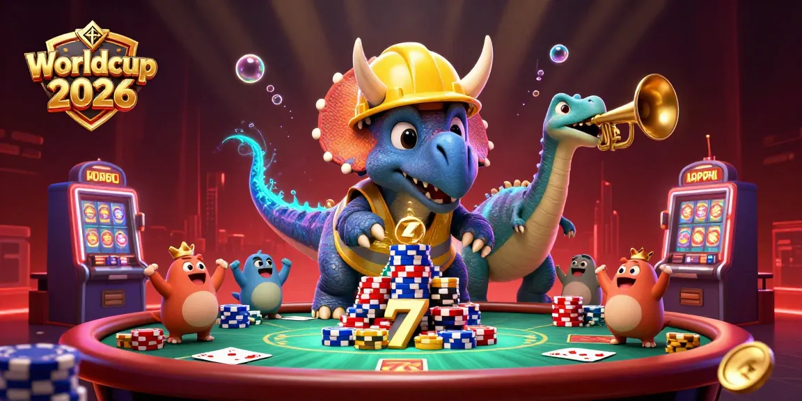 Experience Worldcup 2026 action with vibrant casino elements celebrating sports betting excitement.